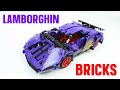 MOC LEGO Lamborghini Purple Supercar Build | Fake Bricks from AliExpress