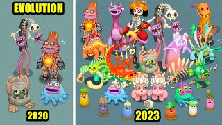 Bone Island Evolution  All Sounds and Animations | My Singing Monsters
