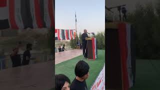 كلمة الدكتور علاء الركابي في مهرجان المتنزه 15 اكتوبر 2021 الناصرية