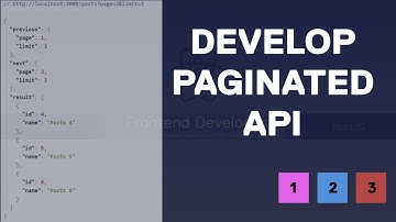 Learn how to make Paginated API within 24min Bangla