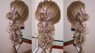 Коса на косе Воздушная причёска Текстура рёбрышки. Коса на косе Воздушная причёска Текстура рёбрышки.