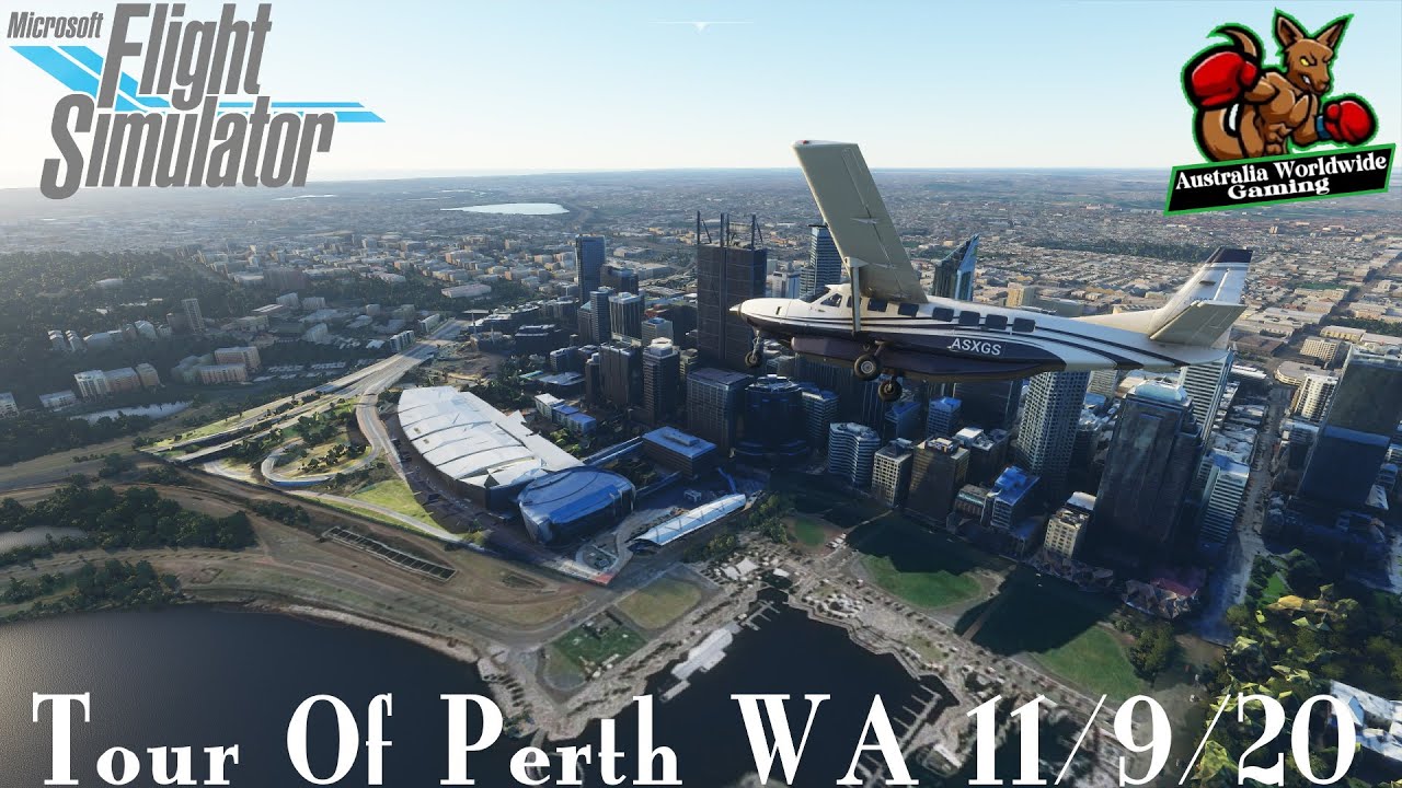 Microsoft Flight Simulator  Flight Tour Of Perth Western Australia 11/9/20  