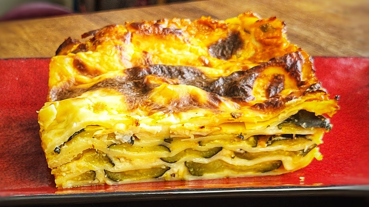 LASAGNES AUX COURGETTES RÔTIES # recettevégétarienne