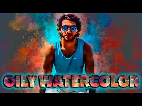 Oily Watercolor Paint Effect in Adobe Photoshop CC  ( Tutorial )