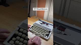 How to use all functions on a 1971 Royal Mercury vintage portable typewriter