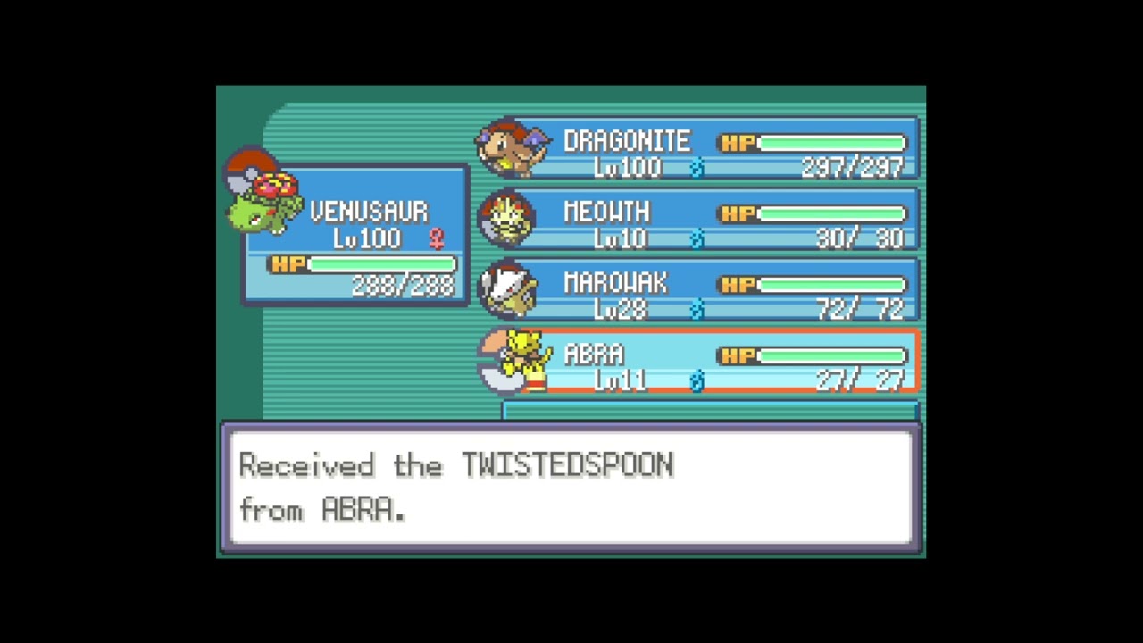 How to get Twisted Spoon in Pokemon LeafGreen