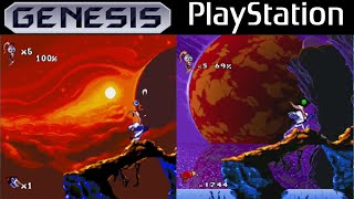 All Genesis/Mega Drive Vs PS1 Games Compared Side By Side