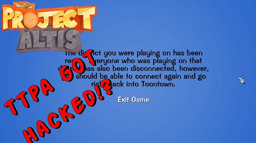 Toontown Project Altis got hacked!?