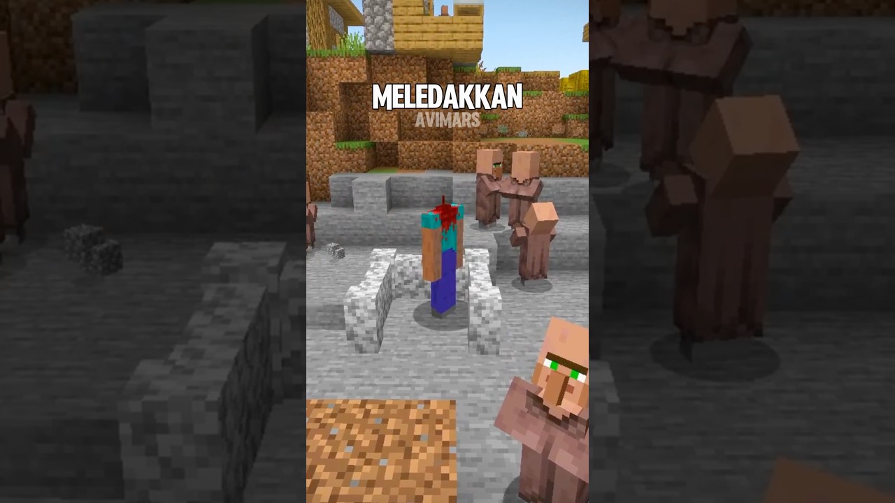 Jangan pernah MELEDAKAN VILLAGE di minecraft