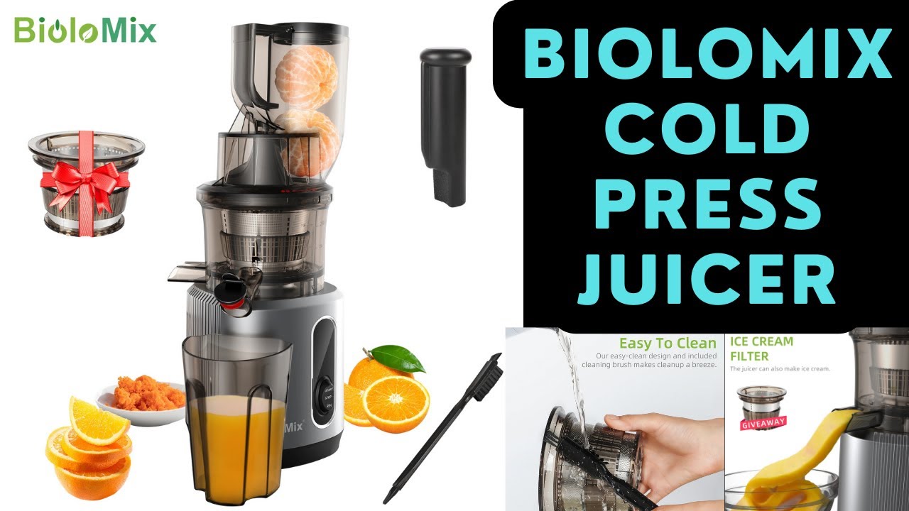 BioloMix Cold Press Juicer - YouTube