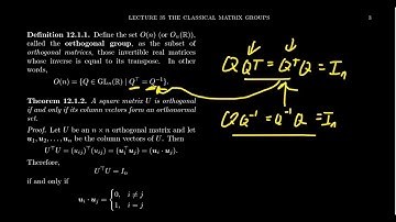 The Orthogonal Group