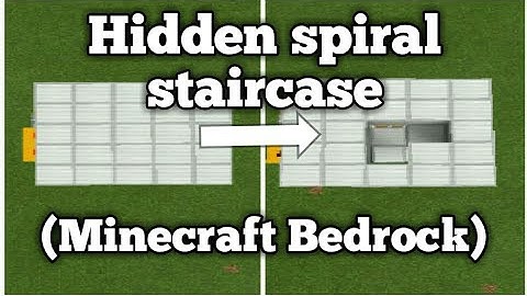 Hidden spiral staircase || Minecraft Bedrock