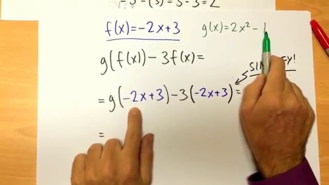 Solved Example Composite Functions YouTube