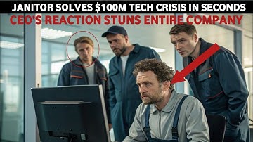 "JANITOR Solves $100M Tech Crisis in SECONDS — CEO’s Reaction STUNS Entire Company!"
