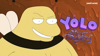 Rachel and Lucas Rescue Sarah from the Bees | YOLO: Silver Destiny | adult swim