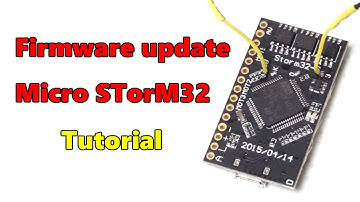 Firmware update Micro STorM32 [Tutorial]