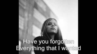 Avril Lavigne - Forgotten chords