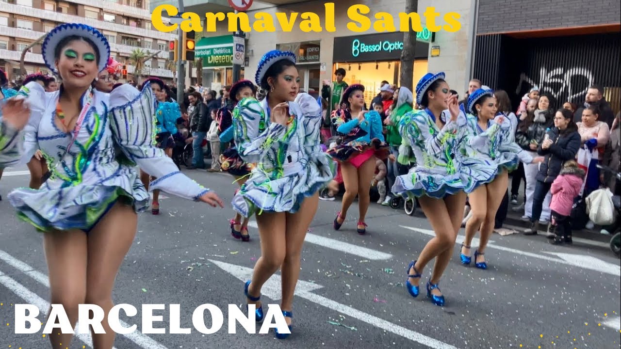 Barcelona Carnaval de Sants 2026 – Full Grand Street Carnival Parade 4K