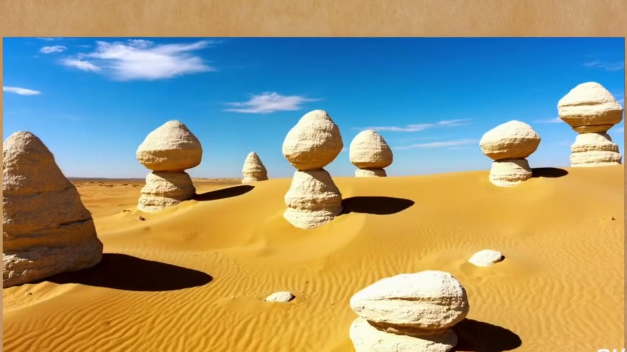 Drawing the Moon on Earth – White Desert of Farafra, Egypt