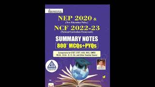 Book Announcement  NEP 2020 &amp; NCF 2022 – 2023 Summary Notes by Kiran Institute of Career Excellence