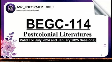 BEGC 114 Solved Assignment 2024–25 | Free on YouTube | BEGC 114 Solved Assignments in English 24-25