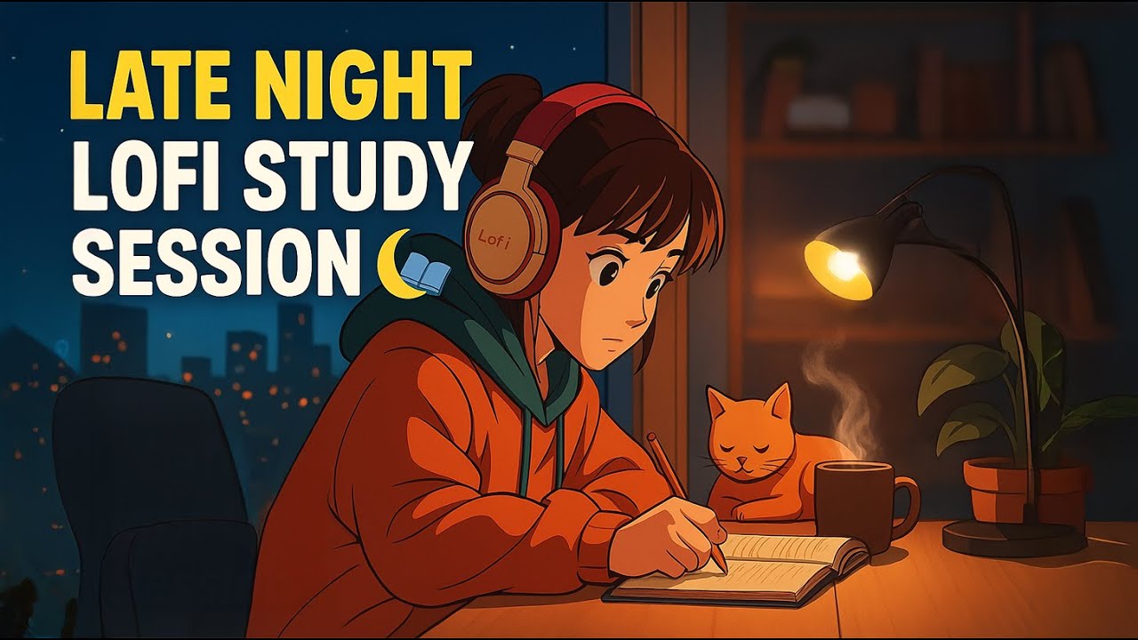 Late Night Lofi Study Session 🌙📚 – Chill Beats to Focus & Relax - YouTube