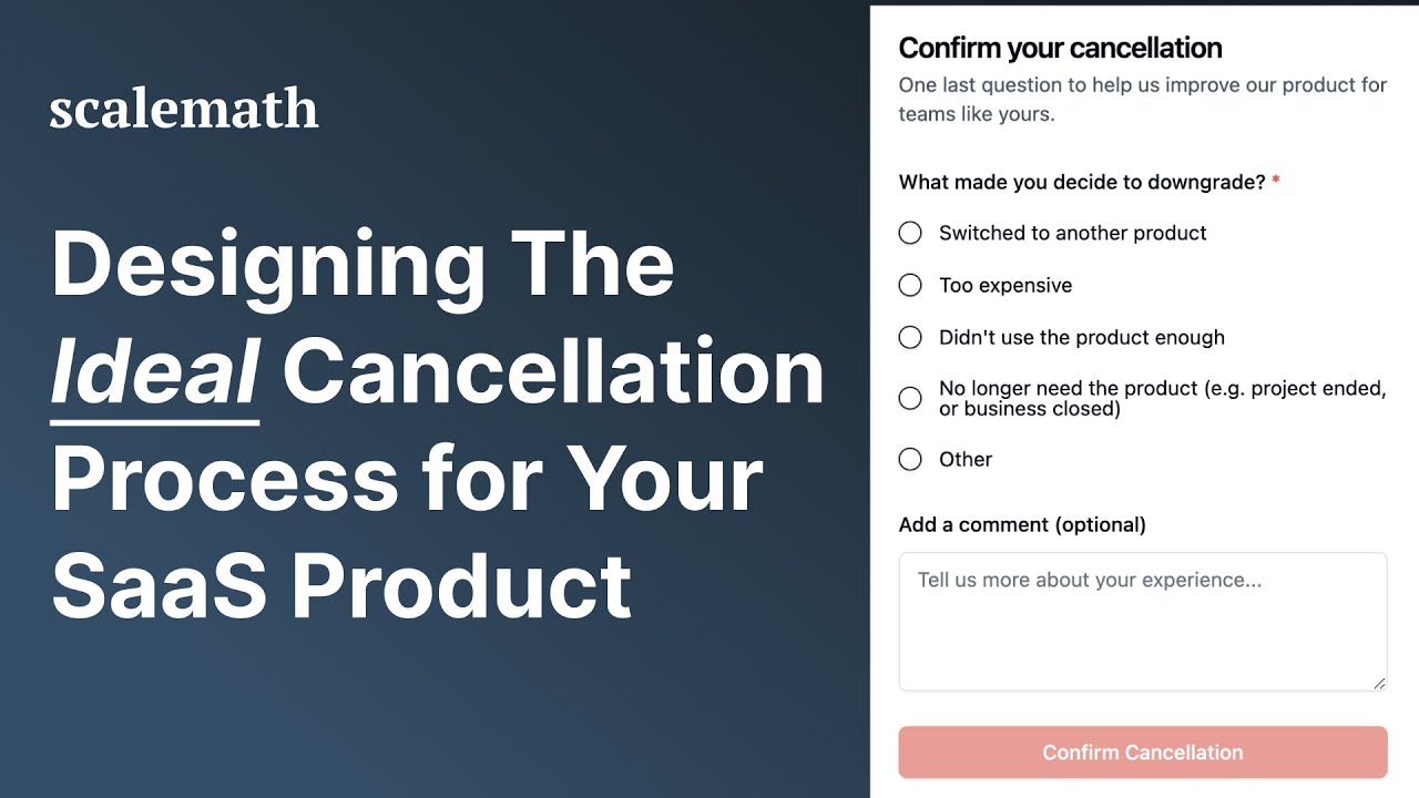 How to Reduce Churn With Your SaaS Cancellation Flow