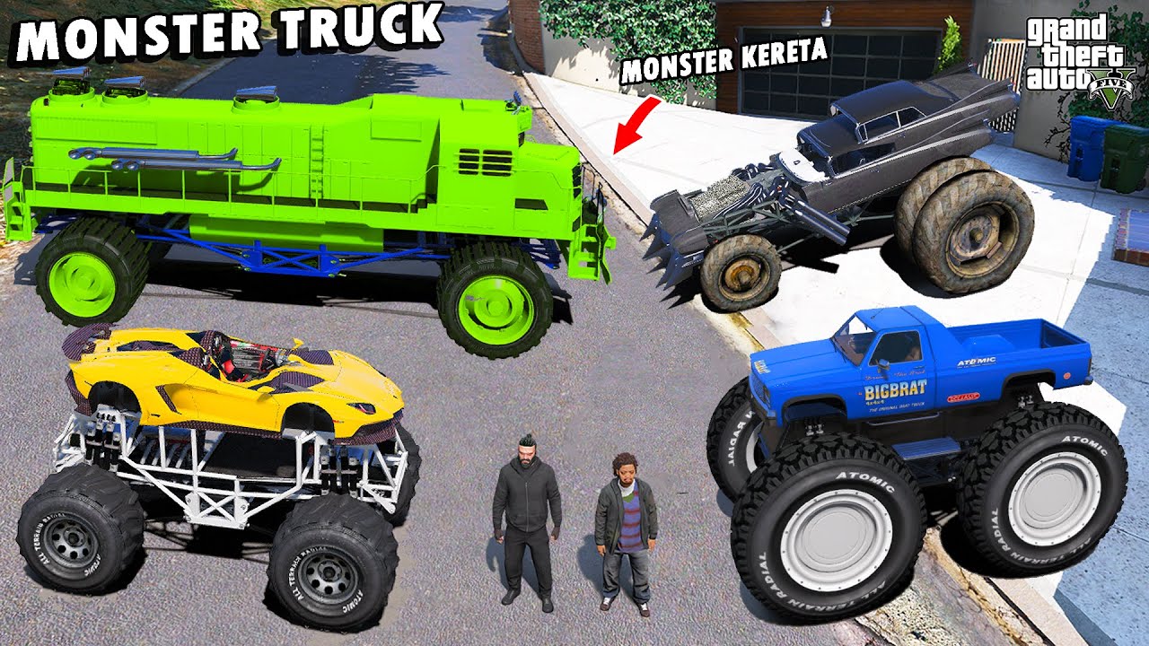 WOW !! Aku Koleksi SEMUA MONSTER TRUCK TERLANGKA di GTA 5 !!