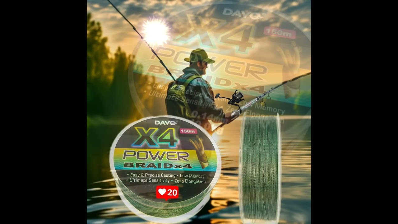 Плетёный шнур DAYO POWER BRAID x4 150м/ 300 м