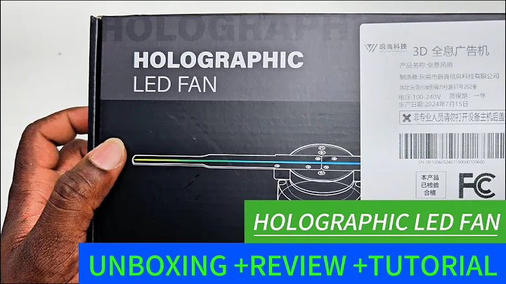 3D Holographic Led Display Fan || Unboxing +Review +Tutorial