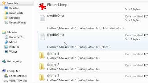 DuncsWeb Q: Move Multiple Files In Folders/Subfolders To A Single Folder?