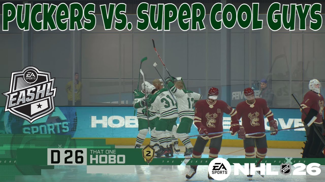 The Puckers vs. Super Cool Guys - NHL 26 6v6 EASHL Season Play (S1) 10-24-25 (4K HDR)