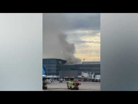 Fire inside Bush Airport forces evacuations