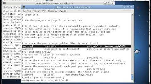 KB03 Configuración autenticación PAM y Kerberos