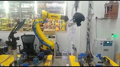 Fanuc Robot Helmet Plasma Coating Process