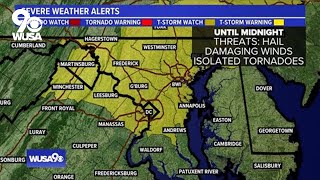 Watch Live: WUSA9 Chief Meteorologist Topper Shutt talks Severe Thunderstorm Watch