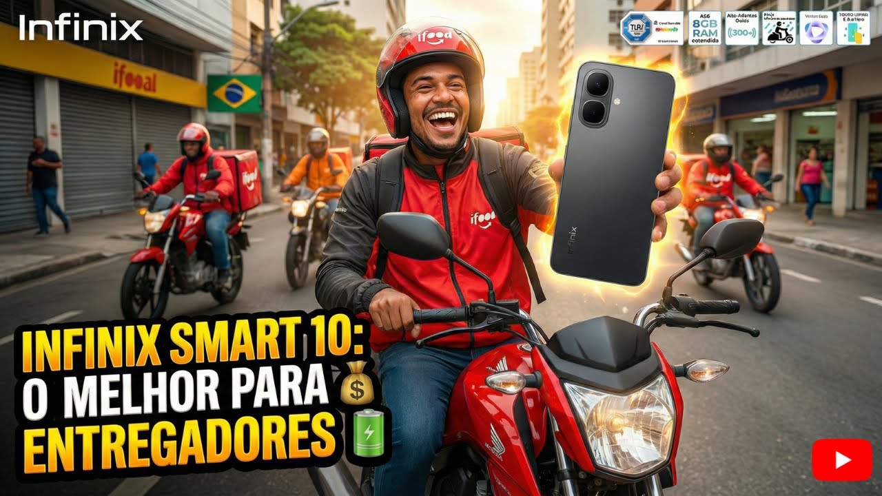 Melhor Celular para Entregador 2025 | Infinix Smart 10 - Barato e Completo!