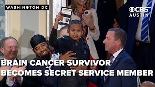 13-year-old brain cancer survivor becomes honorary Secret Service agent