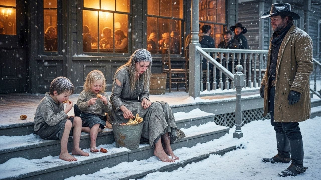 Cowboy sieht Witwe und Kinder Essensreste essen – „Packt ein, ihr kommt mit nach Hause“