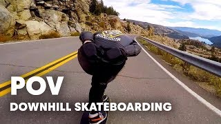 Downhill Skateboarding At Cannibal Canyon Gopro View