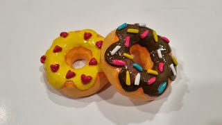 Donut fridge magnets (Air dry clay)