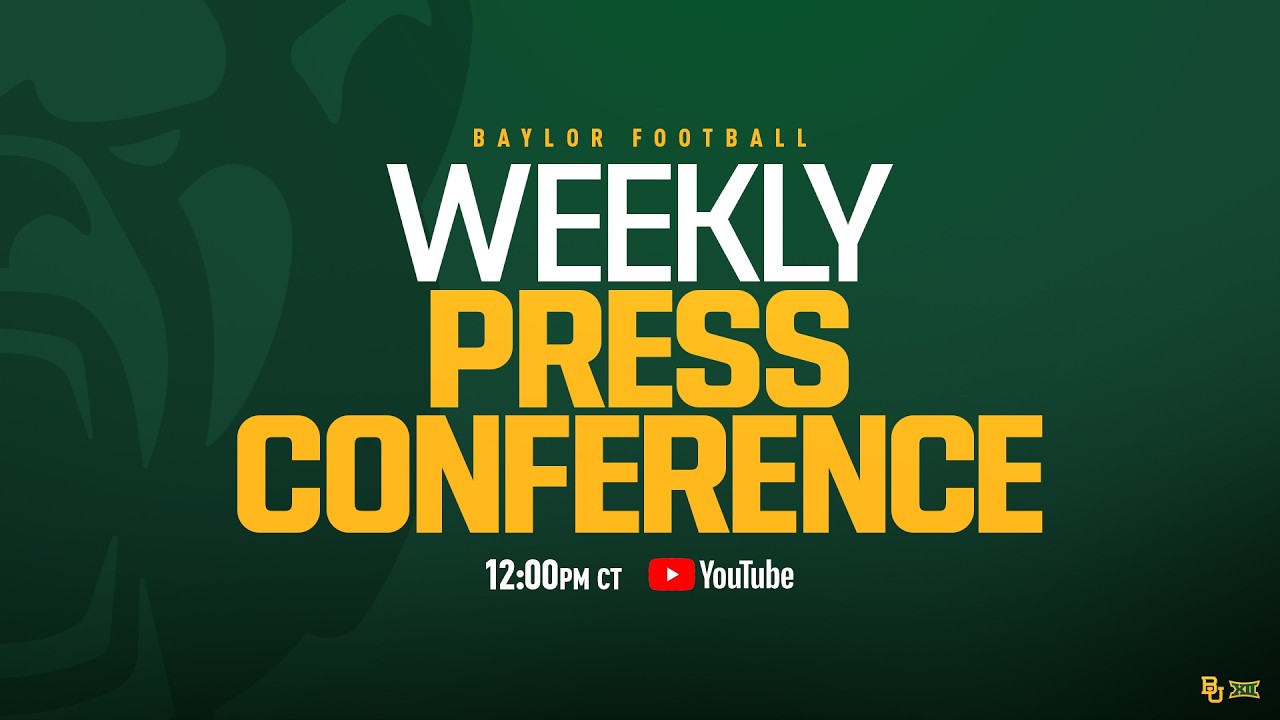 Baylor Football: Media Availability | October 12, 2026