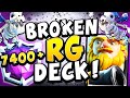 7400+ TOP LADDER with BROKEN RG DECK! BIG WIN STREAK! - CLASH ROYALE