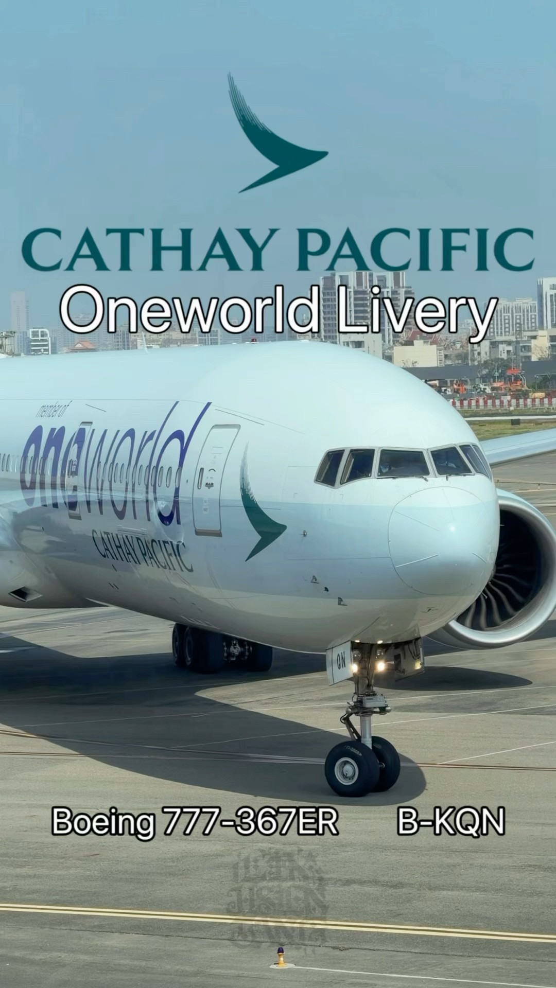 2026.03.06 Cathay Pacific Oneworld Livery Boeing 777-367ER B-KQN