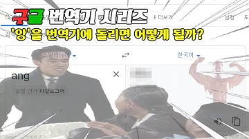 [번역기 심영물] Ang(앙)을 구글 번역기에 돌리면?