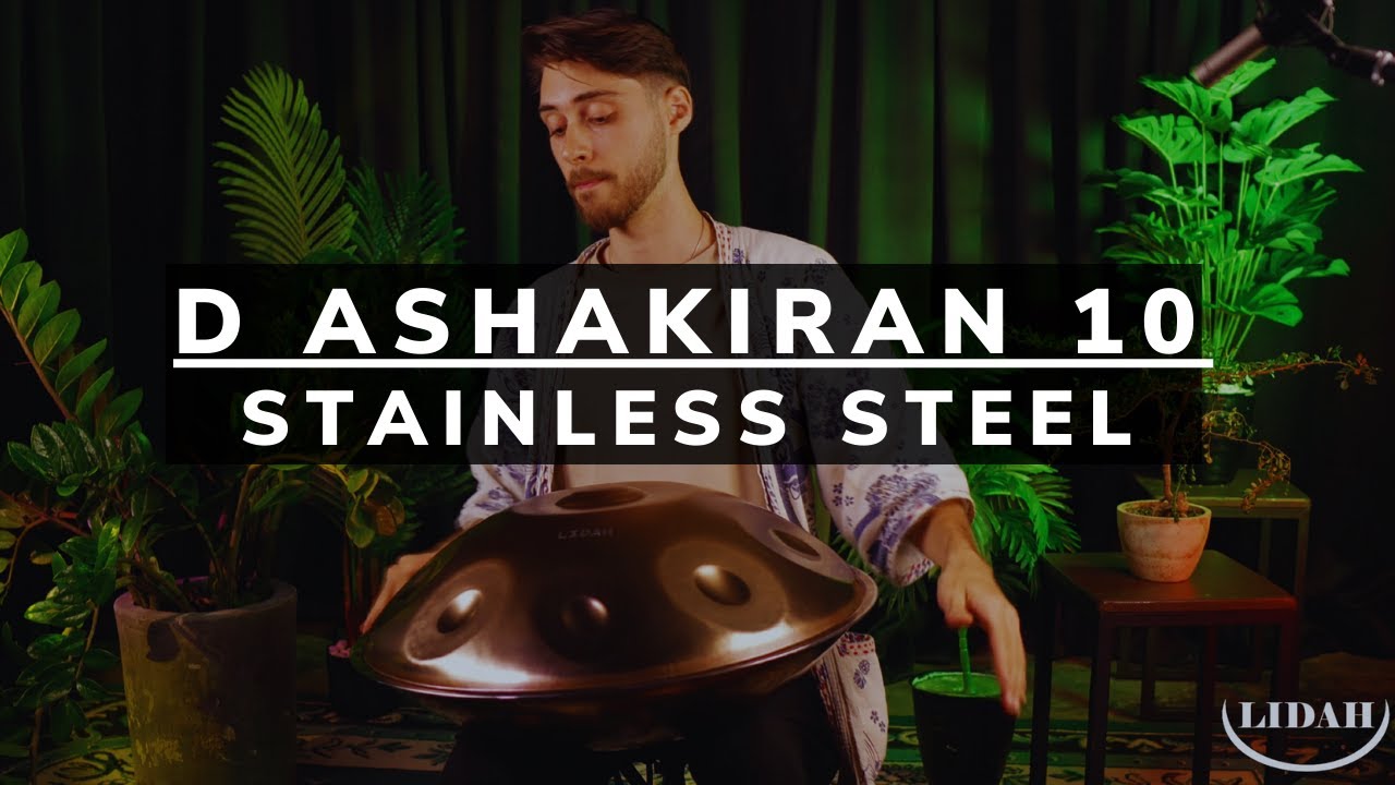 LIDAH® D Ashakiran 10 - Stainless Steel Handpan - Dany Rud