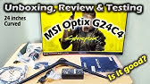 Msi Optix G241vc Series Curved Gaming Monitor Unbox And Review Youtube