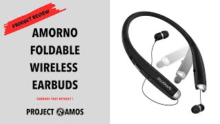 Retractable Earbuds! - Amorno Foldable Wireless Earbuds Review