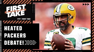 🍿 First Take gets HEATED during a Packers debate with Stephen A., Michael Irvin \& Dan Orlovsky 🔥