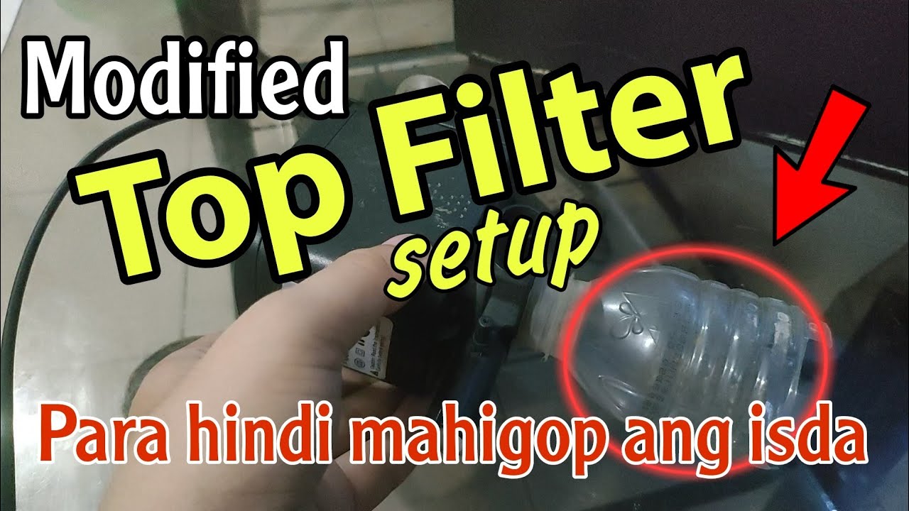Top Filter Setup || Para maraming mahigop na mga dumi